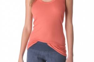 Enza Costa Silk Rib Bold Tank