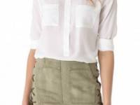 Equipment Ava Henley Blouse with Pockets