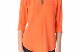 Equipment Carmen Two Pocket Blouse