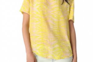 Equipment Riley Reptile Print Top