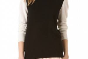 Equipment Shane Colorblock Cashmere Sweater