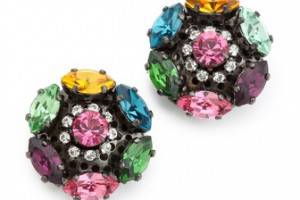 Erickson Beamon Modern Moghul Stud Earrings