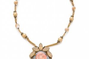 Erickson Beamon Pretty in Punk Cameo Necklace