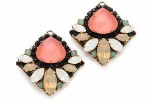 Erickson Beamon Pretty in Punk Stud Earrings