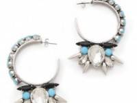 Fallon Jewelry Roswell Micro Spike Cluster Hoop Earrings