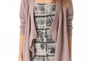 Feel The Piece Hi Lo Cardigan