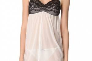 Fleur't Fleurt with Me Tulle Babydoll with G-String