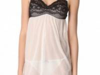 Fleur&#039;t Fleurt with Me Tulle Babydoll with G-String