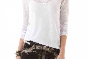 Free People Ballpark Raglan Top