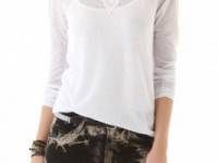 Free People Ballpark Raglan Top