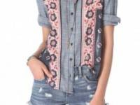 Free People Born Free Button Down