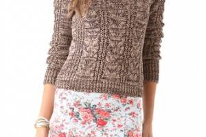 Free People Cabletown Pullover