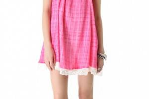 Free People Crinkle Strawberry Fields Dress