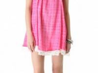 Free People Crinkle Strawberry Fields Dress