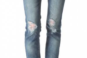 Free People Destroyed Skinny Jeans