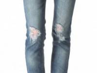 Free People Destroyed Skinny Jeans