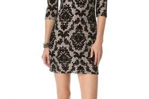 Free People Flocked Medallion Velvet Dress