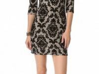 Free People Flocked Medallion Velvet Dress