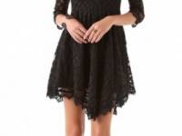 Free People Floral Mesh Lace Dress