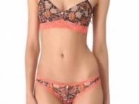 Free People Floral Surplice Bra