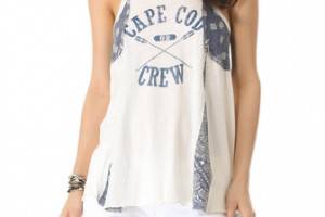 Free People Graphic Bandana Tank