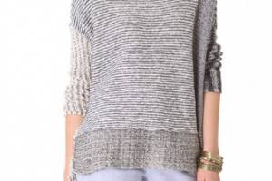 Free People I'm Cool With Stripes Pullover