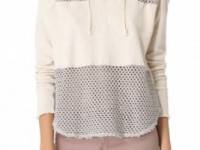 Free People Mesh Panel Hoodie