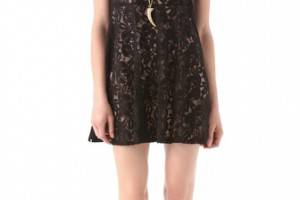 Free People Miles of Lace Tank Dress