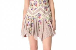 Free People Mixed Printed Pieced Slip