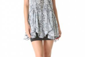 Free People Printed Slip Dress