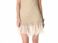 Free People Sequin Fishnet Slip Dress