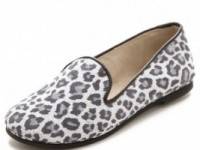 FRENCH SOLE fs/ny Printed Snow Leopard Loafers