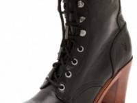 Frye Lucy Lace Up Booties