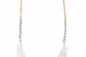 Gemma Redux Cracked Crystal Long Bib Necklace