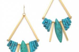 Gemma Redux Turquoise Bar Earrings