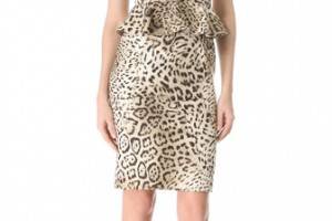 Giambattista Valli Leopard Peplum Dress