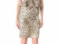 Giambattista Valli Leopard Peplum Dress