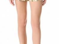 Giambattista Valli Leopard Pleated Shorts