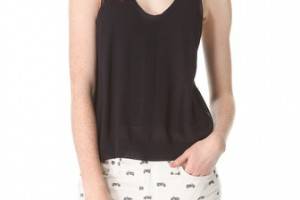 Girl. by Band of Outsiders Malibu Pointelle Tank