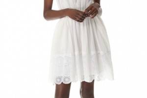 Girl. by Band of Outsiders Short Sleeve Dress with Lace