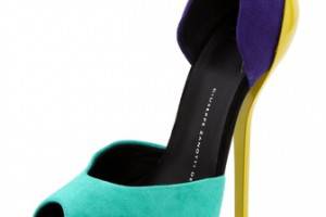 Giuseppe Zanotti Colorblock Suede Sandals