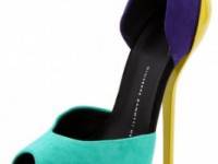 Giuseppe Zanotti Colorblock Suede Sandals