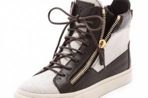 Giuseppe Zanotti Double Zipper Sneakers