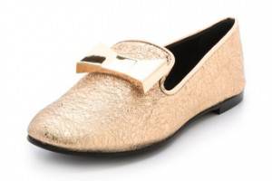 Giuseppe Zanotti Flats with Metal Bow