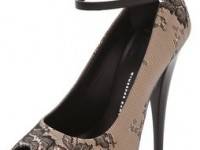 Giuseppe Zanotti Open Toe Lace Pumps