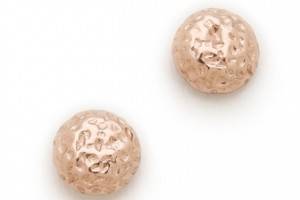 Gorjana Carmel Tiny Hammered Stud Earrings