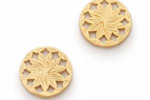 Gorjana Circle Diamond Studs