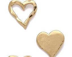 Gorjana Friendship Heart Stud Earrings