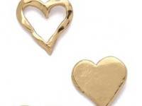 Gorjana Friendship Heart Stud Earrings