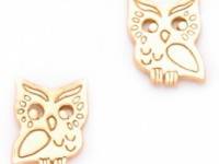 Gorjana Owl Stud Earrings